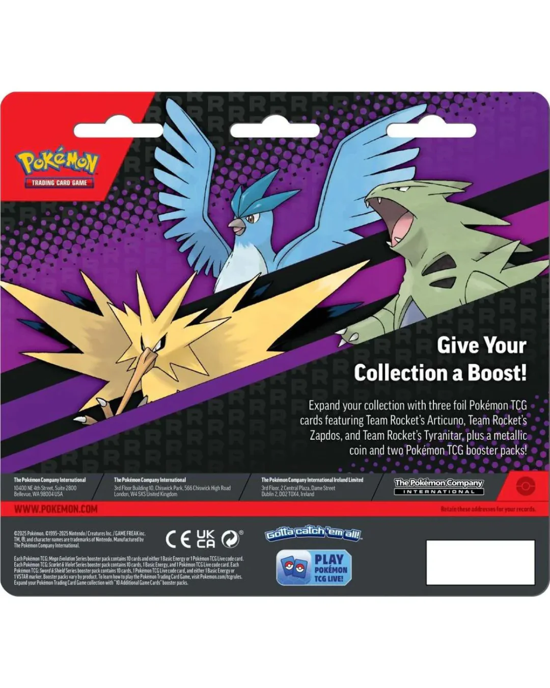 2-Pack Blister Pack [Team Rocket's Articuno, Zapdos & Tyranitar] | Pokemon TCG - Image 2