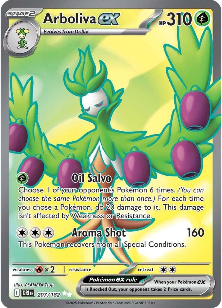 Arboliva ex 207/182  - Holofoil SV10 Destined Rivals - Ultra Rare