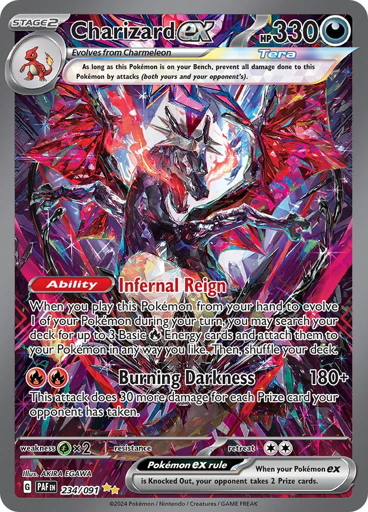 Charizard ex 234/091  - Holofoil SV Paldean Fates - Special Illustration Rare
