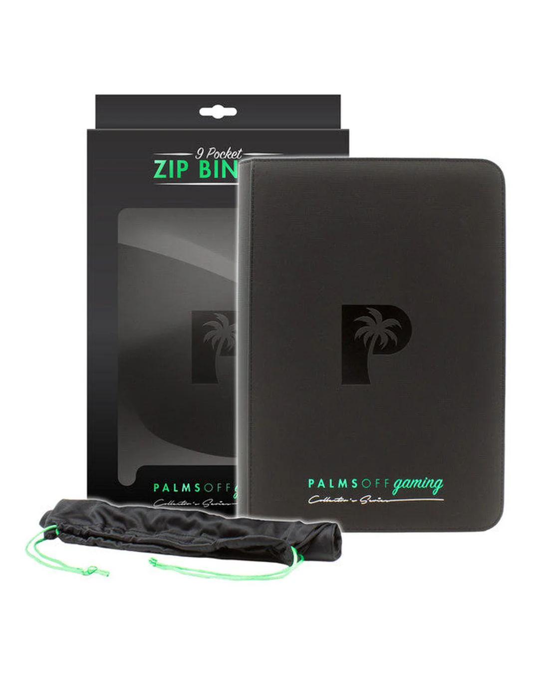 Collector's Series 9 Pocket Zip Trading Card Binder - BLACK - Image 8