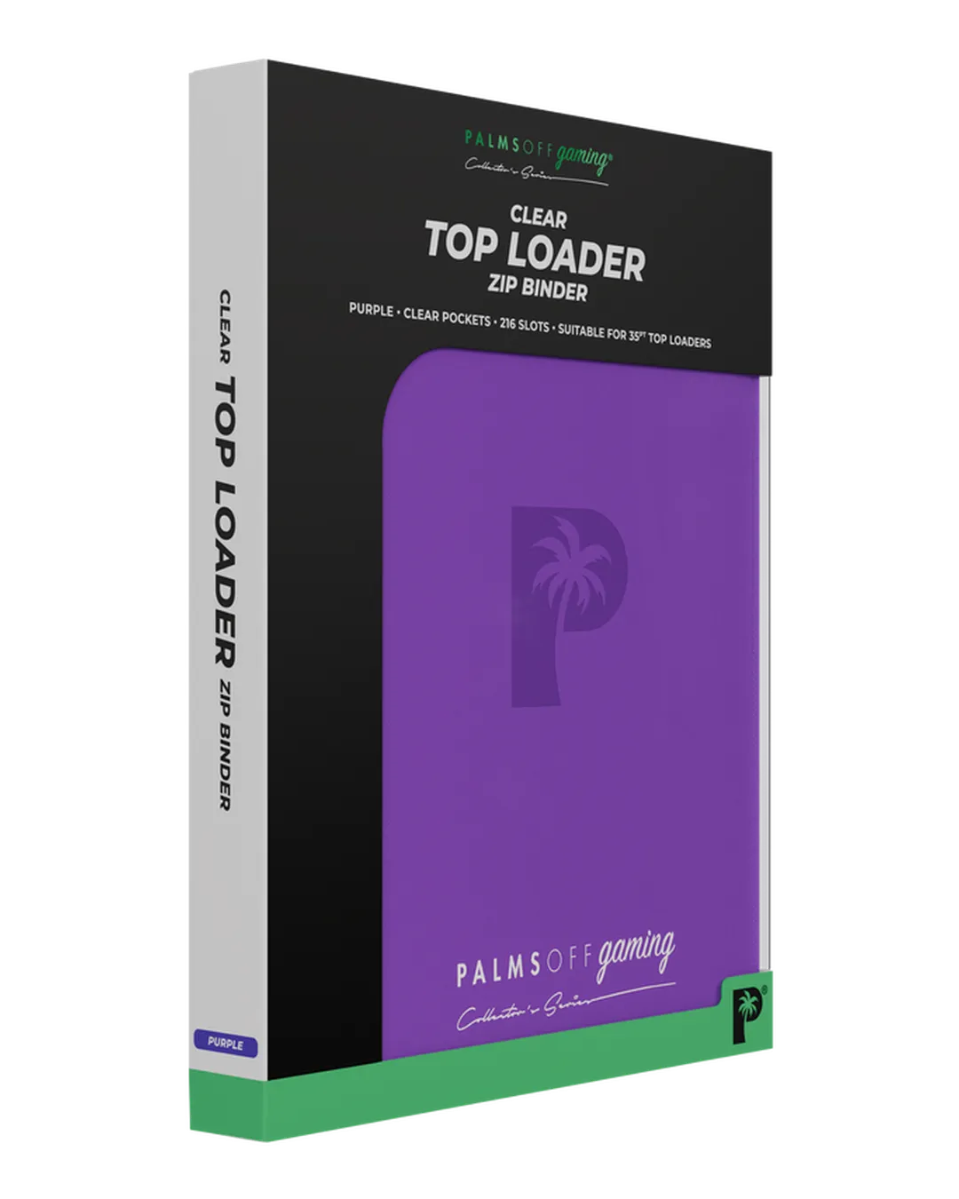 Collector's Series Top Loader Zip Binder - CLEAR - Purple - Image 8