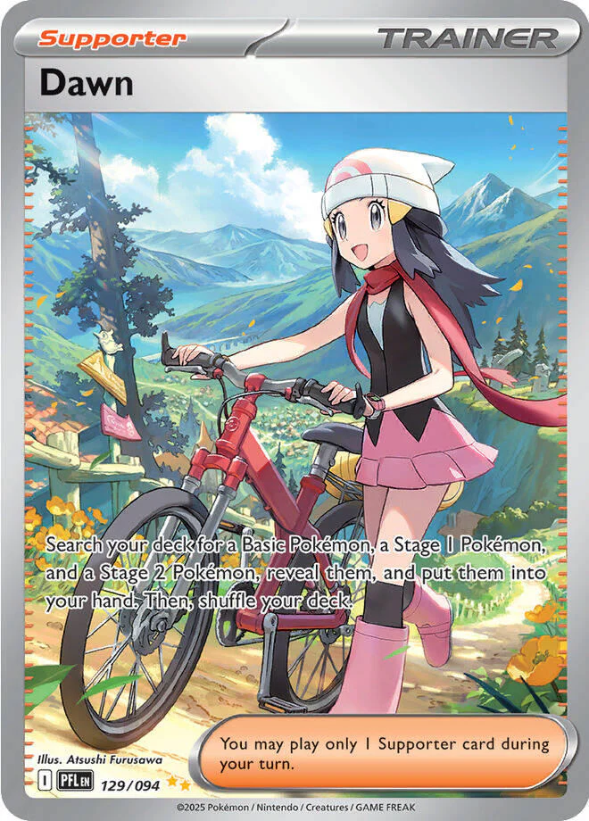 Dawn 129/094  - Holofoil ME02 Phantasmal Flames - Special Illustration Rare
