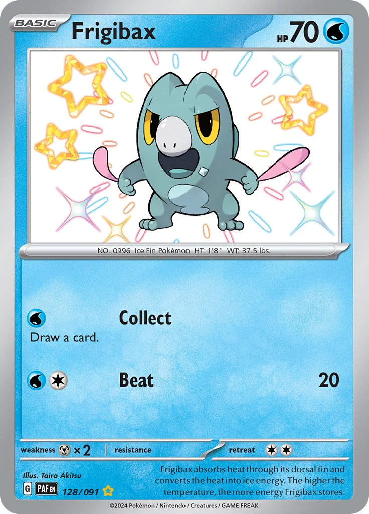 Frigibax 128/091  - Holofoil SV Paldean Fates - Shiny Rare