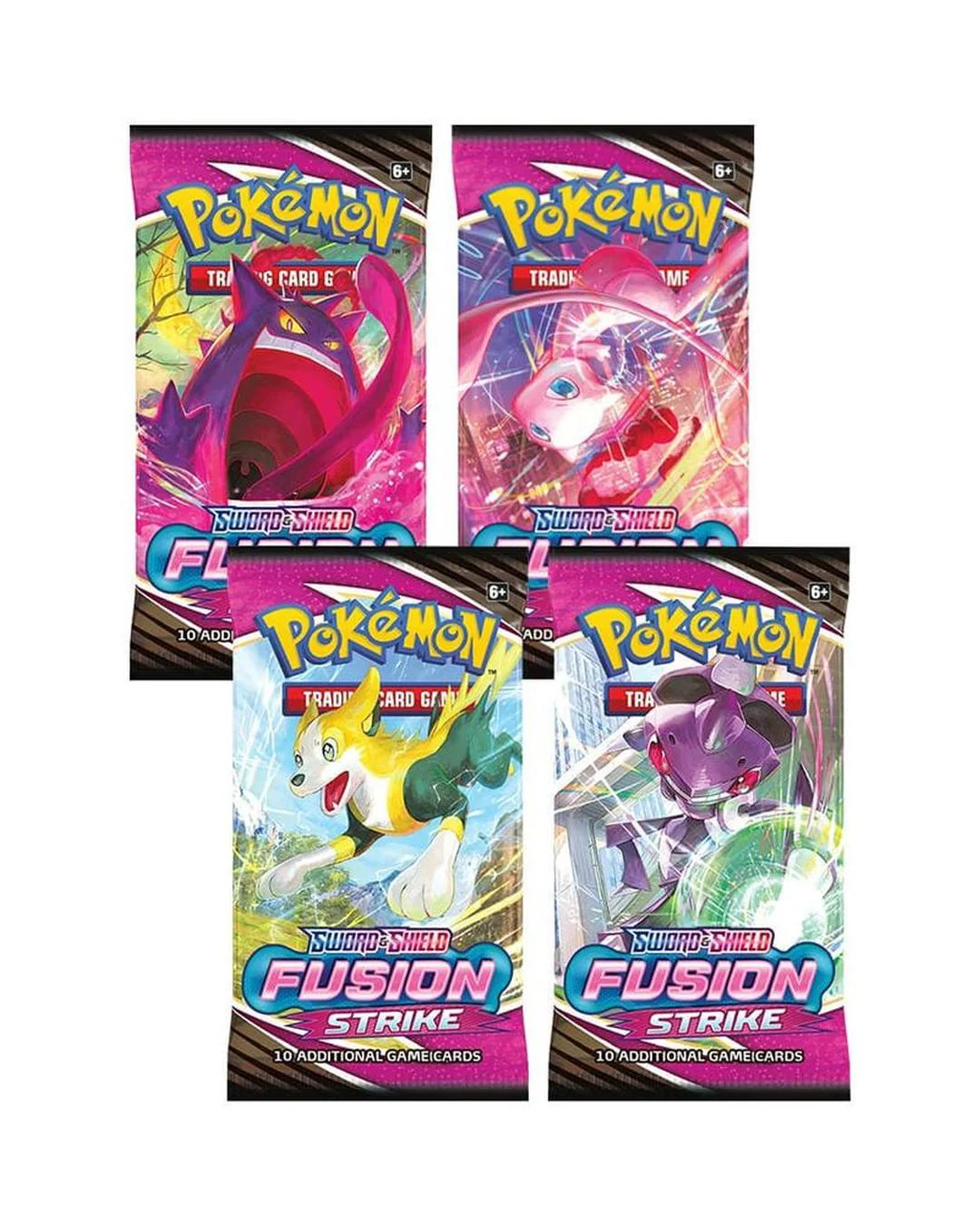 Fusion Strike Booster Pack Art Bundle [Set of 4] | Pokemon TCG