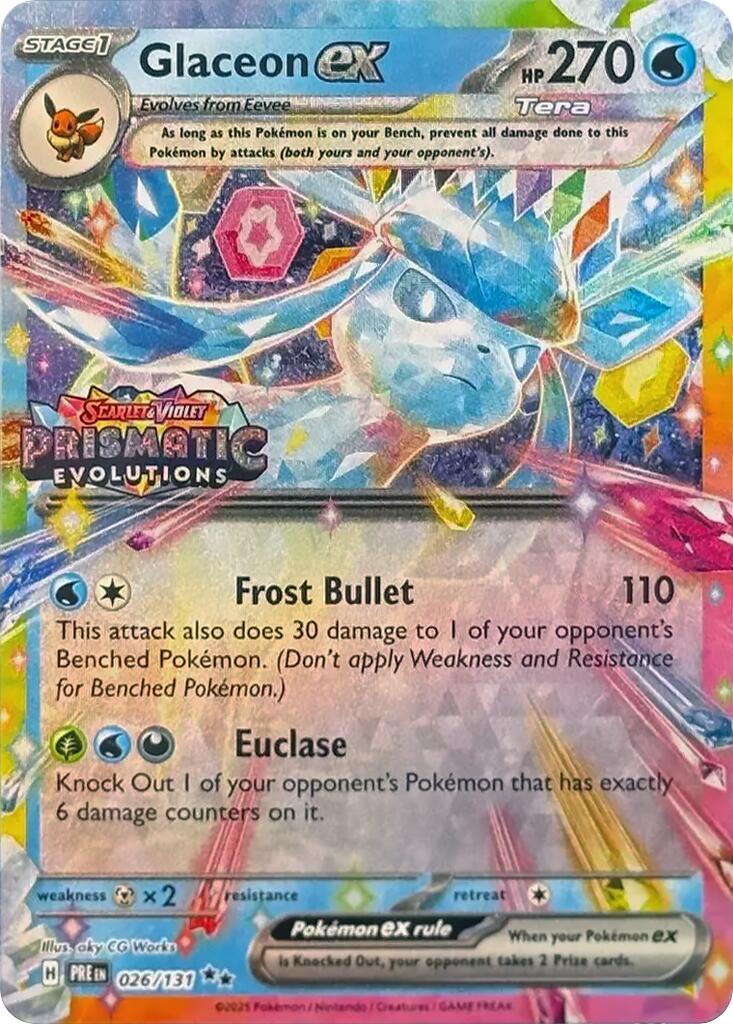 Glaceon ex 026/131  - Holofoil Miscellaneous Cards & Products - Promo