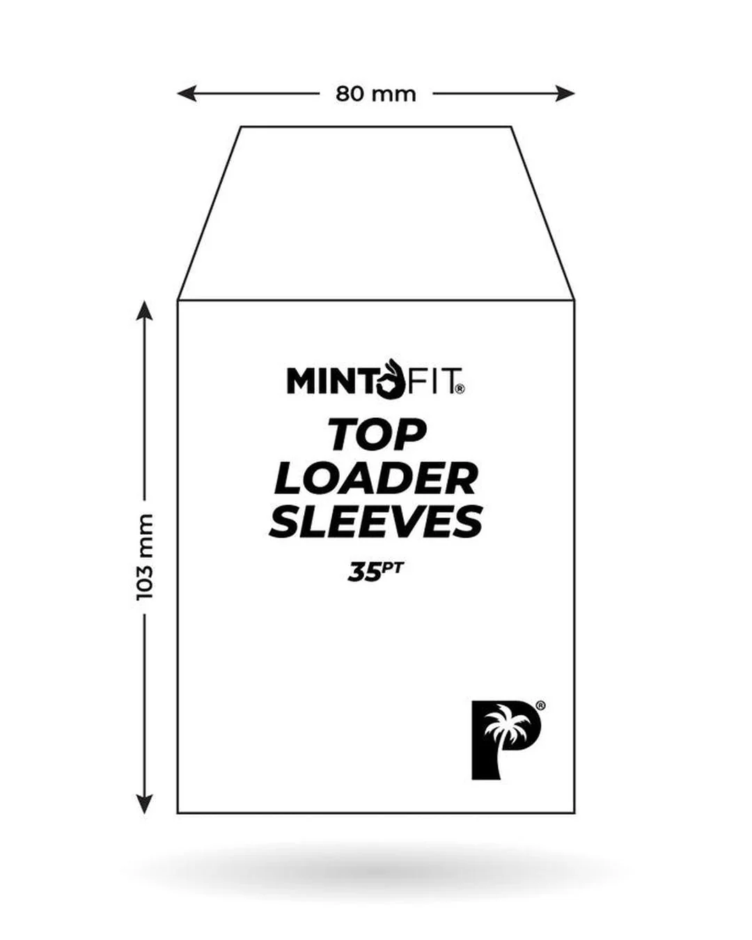 MintFit Top Loader Sleeves - 35pt - 100pc - Image 3