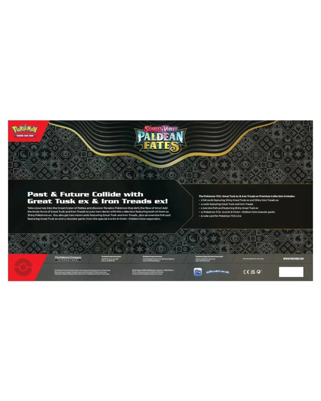 Paldean Fates Great Tusk ex & Iron Treads ex Premium Collection | Pokemon TCG - Image 2