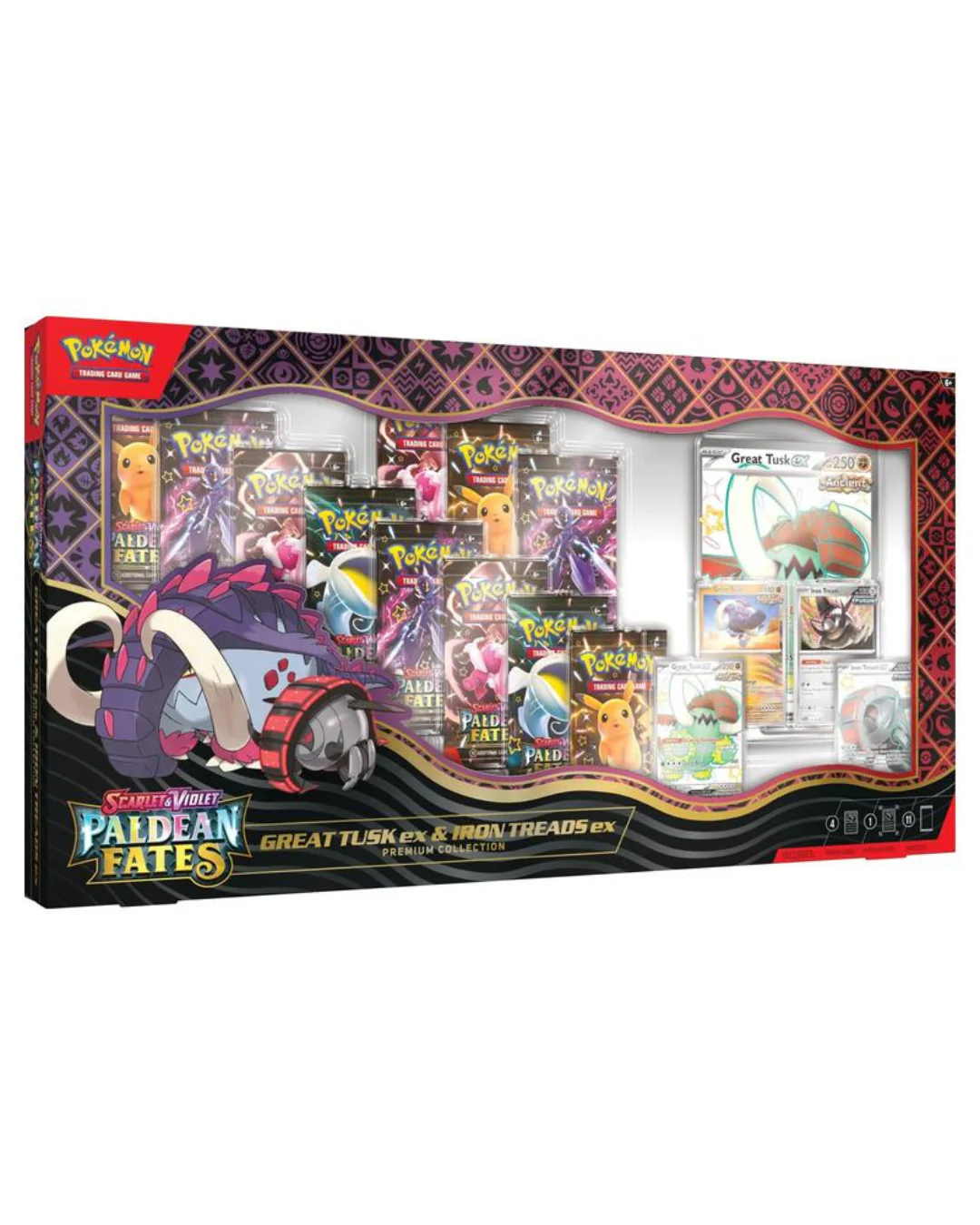 Paldean Fates Great Tusk ex & Iron Treads ex Premium Collection | Pokemon TCG - Image 3