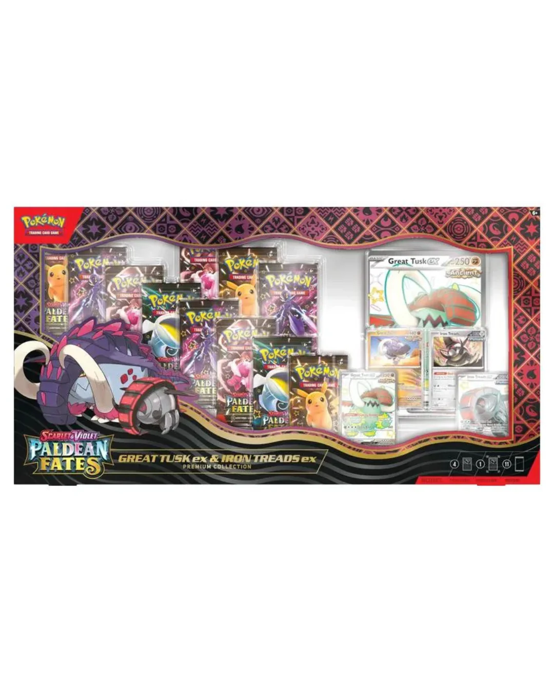 Paldean Fates Great Tusk ex & Iron Treads ex Premium Collection | Pokemon TCG - Image 4