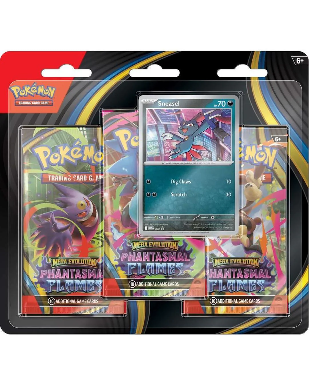 Phantasmal Flames 3 Pack Blister [Sneasel] | Pokemon TCG