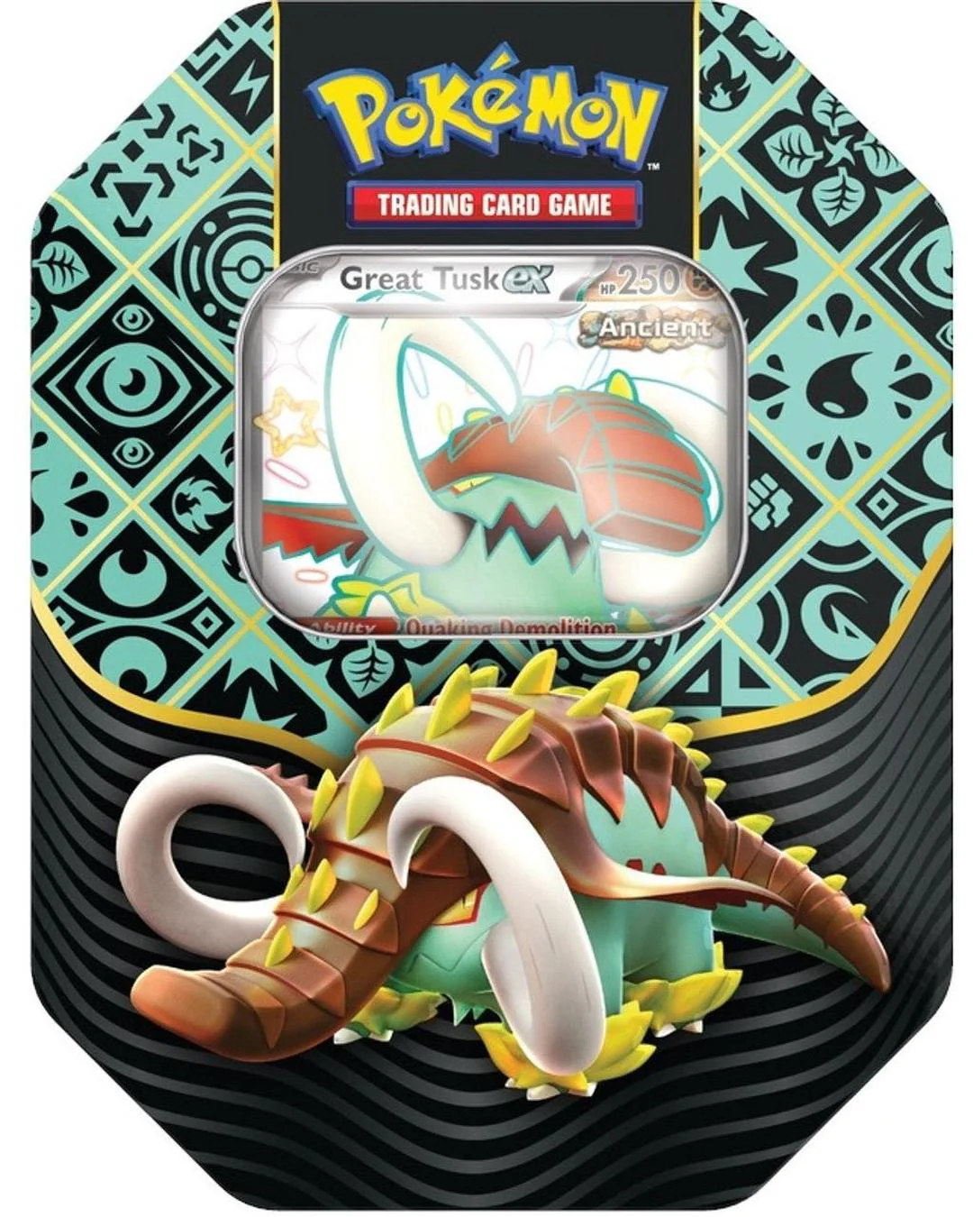 Paldean Fates International Tin [Great Tusk ex] | Pokemon TCG