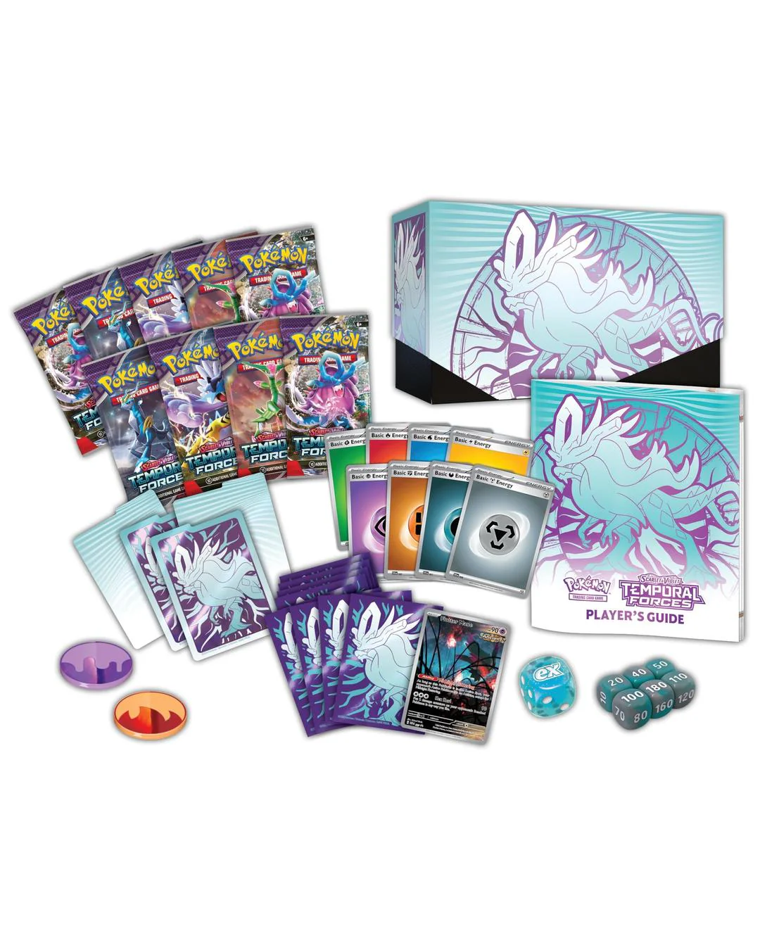 Pokemon TCG Scarlet & Violet - Temporal Forces Elite Trainer Box (Walking Wake) - Image 2