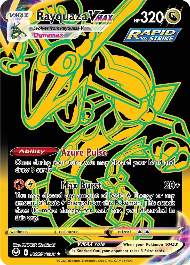 Rayquaza VMAX (Secret) TG29/TG30  - Holofoil SWSH12 Silver Tempest Trainer Gallery - Secret Rare