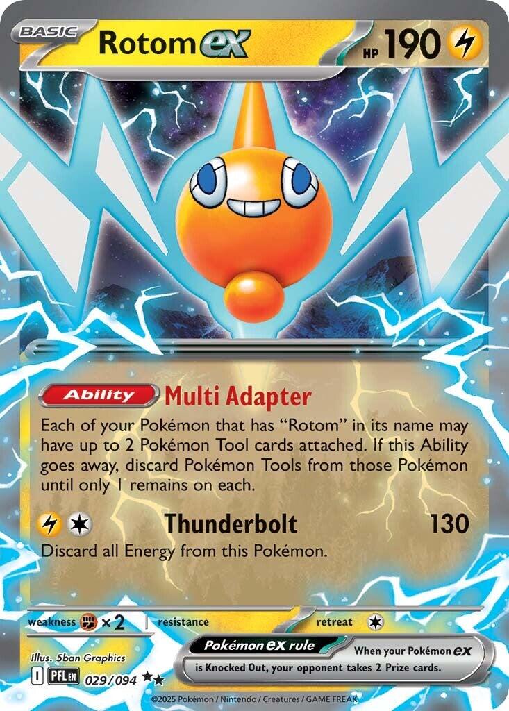 Rotom ex 029/094  - Holofoil ME02 Phantasmal Flames - Double Rare