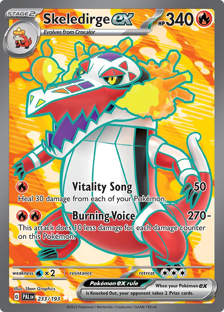 Skeledirge ex 233/193  - Holofoil SV02 Paldea Evolved - Ultra Rare